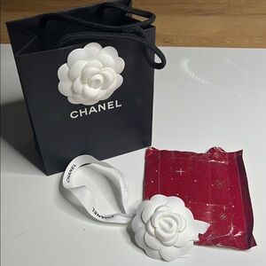Chanel Gift Bag & Camellia